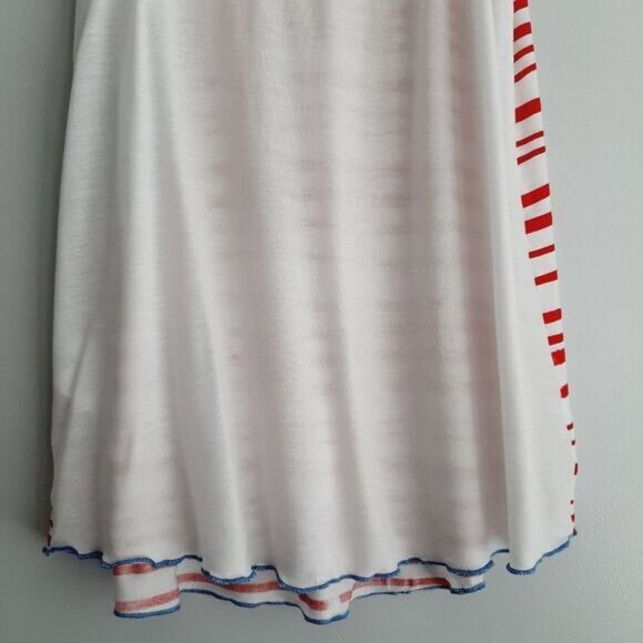 MISS SIXTY Italy Floral & Stripe Tank Top Scoop Neck Sz S Flawed - Picture 10 of 13